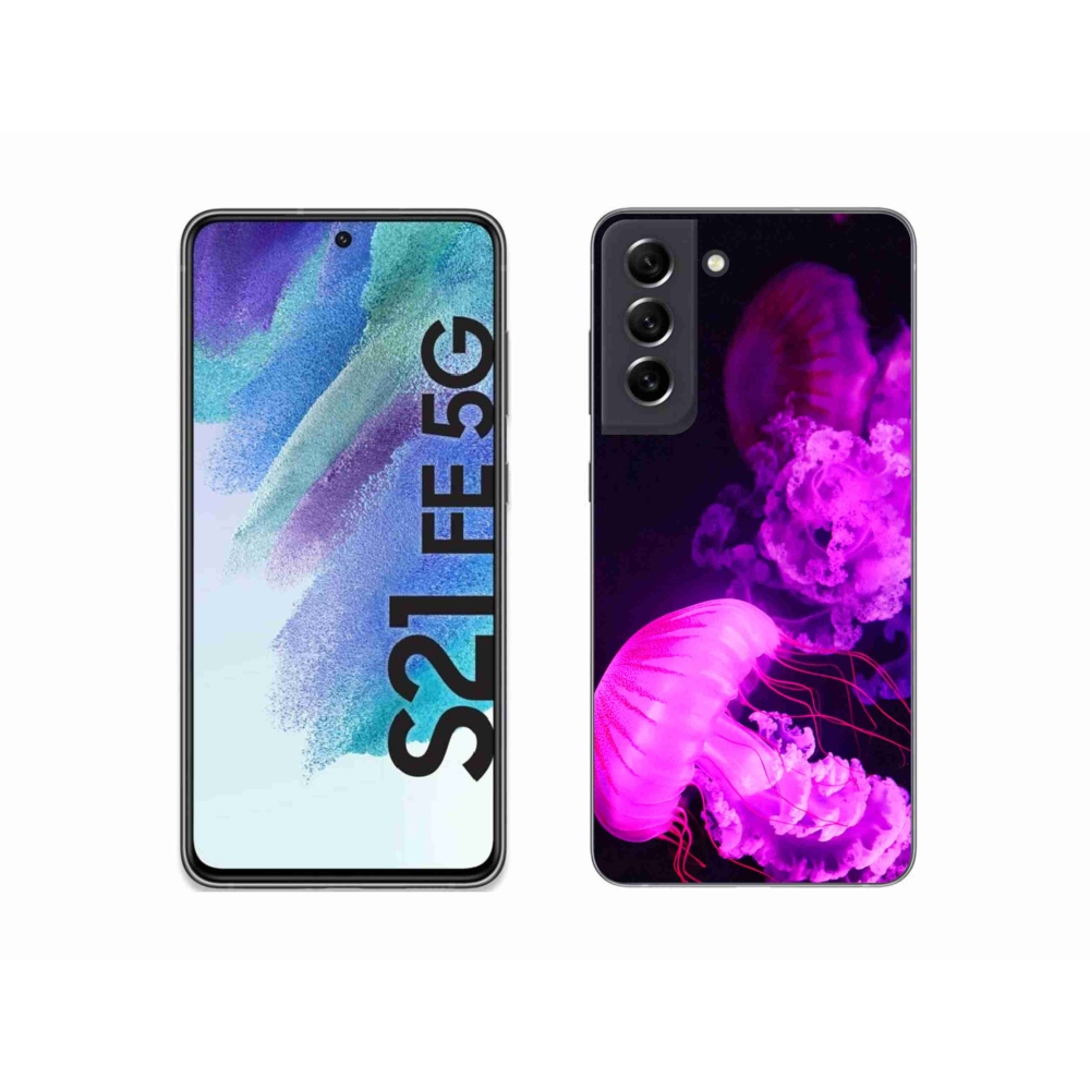 Gelový kryt mmCase na Samsung Galaxy S21 FE 5G - medúza 1