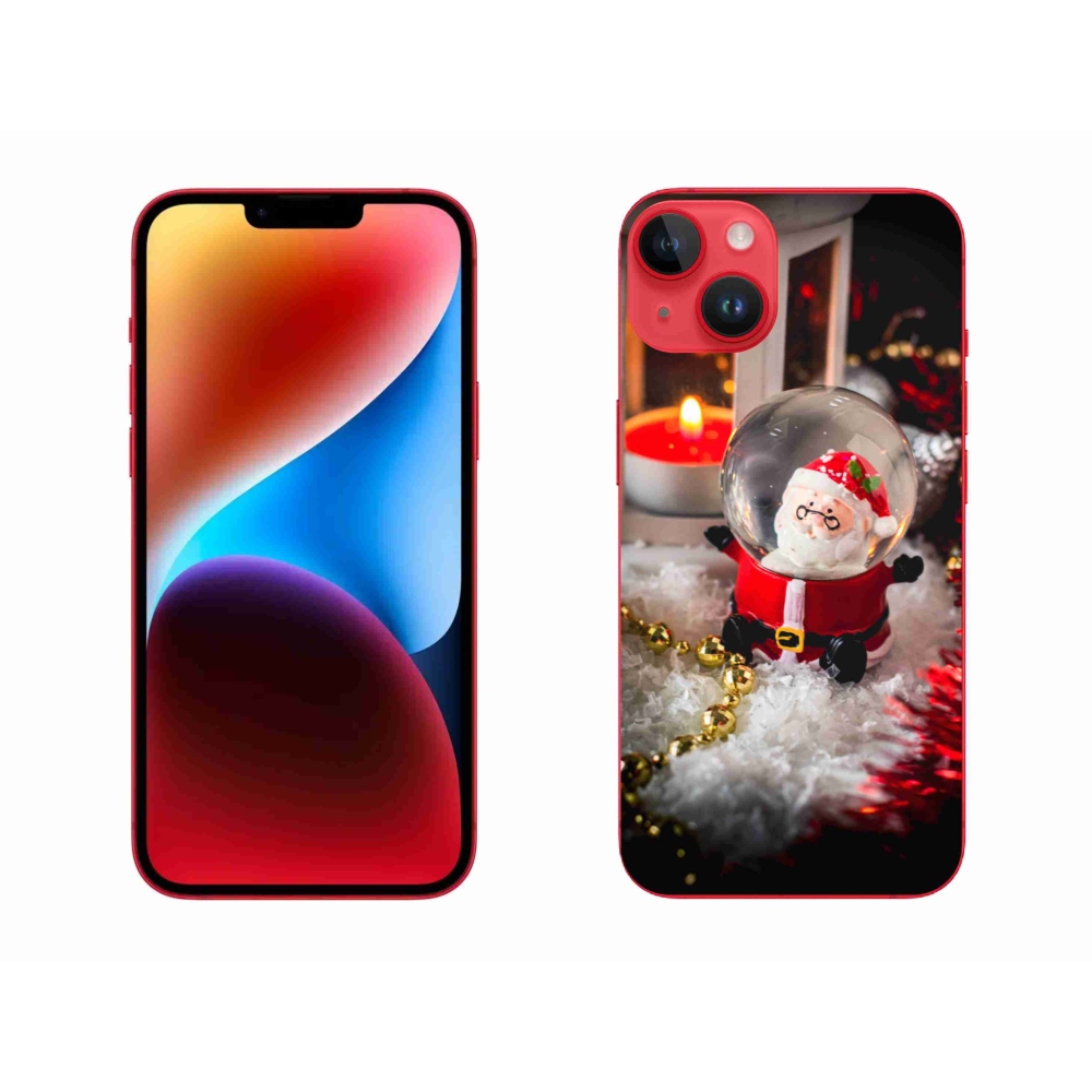 Gelový kryt mmCase na iPhone 14 Plus - Santa Claus 1