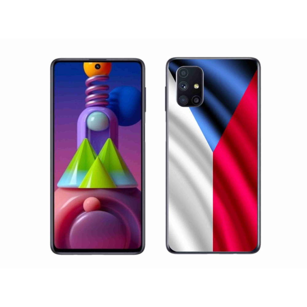 Gelový kryt mmCase na mobil Samsung Galaxy M51 - česká vlajka