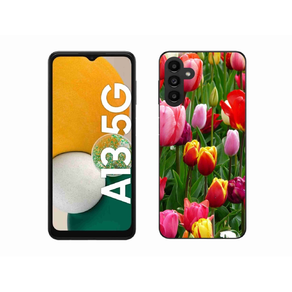 Gelový kryt mmCase na Samsung Galaxy A13 5G - tulipány