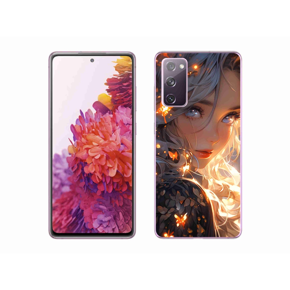 Gelový kryt mmCase na Samsung Galaxy S20 FE - dívka a motýli