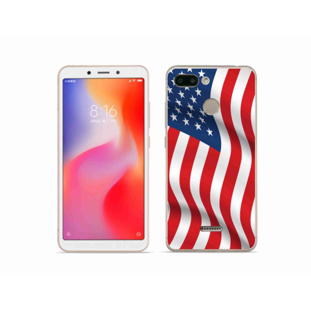 Gelový kryt mmCase na mobil Xiaomi Redmi 6 - USA vlajka