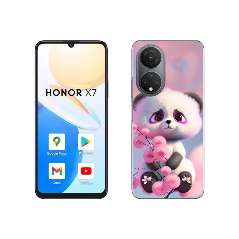 Gelový kryt mmCase na Honor X7 - roztomilá panda 1