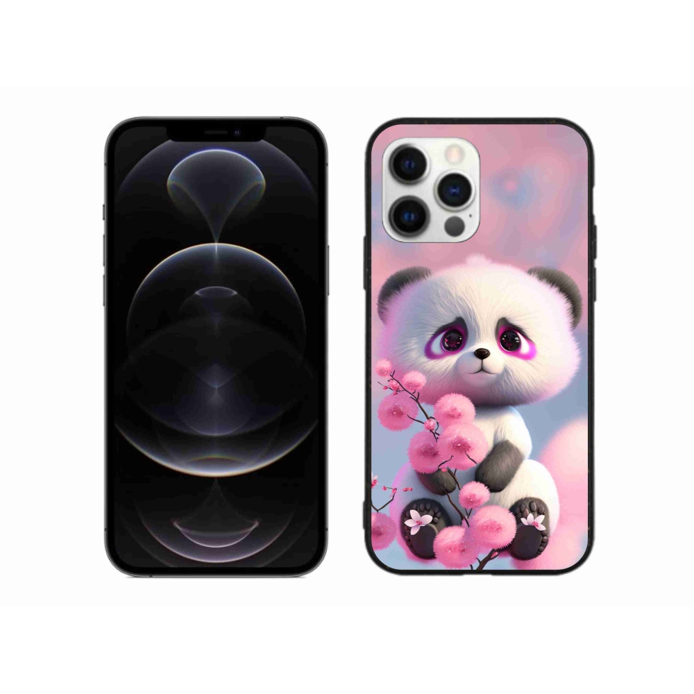 Gelový kryt mmCase na iPhone 12 Pro Max - roztomilá panda 1
