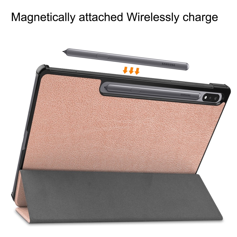 Case chytré zavírací pouzdro na Samsung Galaxy Tab S9+ - růžovozlaté