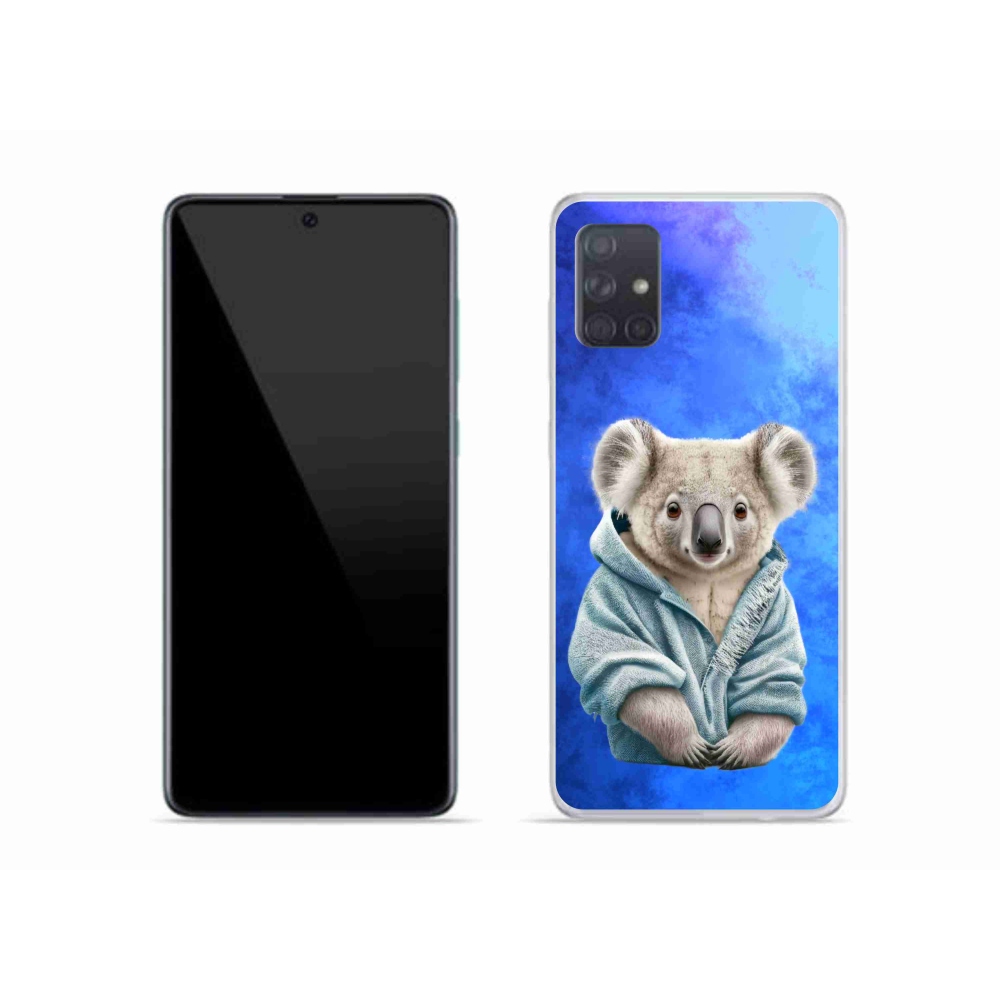 Gelový kryt mmCase na Samsung Galaxy A51 - koala ve svetru