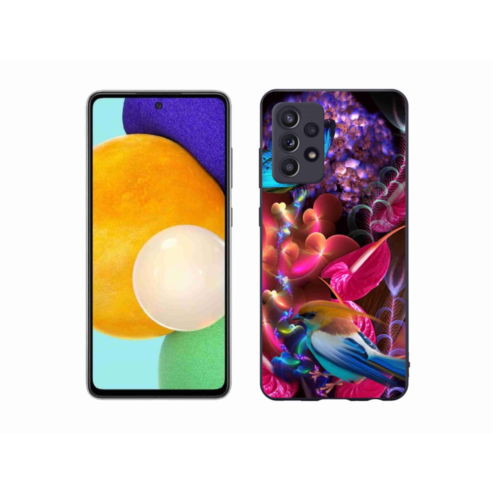 Gelový kryt mmCase na Samsung Galaxy A52s 5G - barevné květiny