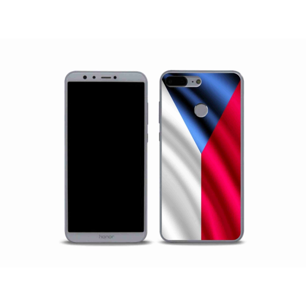 Gelový kryt mmCase na mobil Honor 9 Lite - česká vlajka