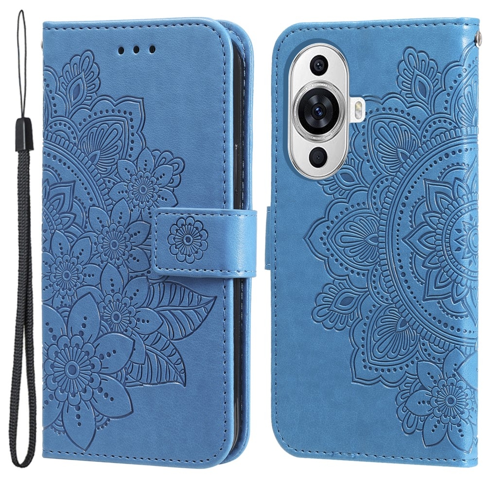 Mandala knížkové pouzdro na Huawei Nova 11 - modré