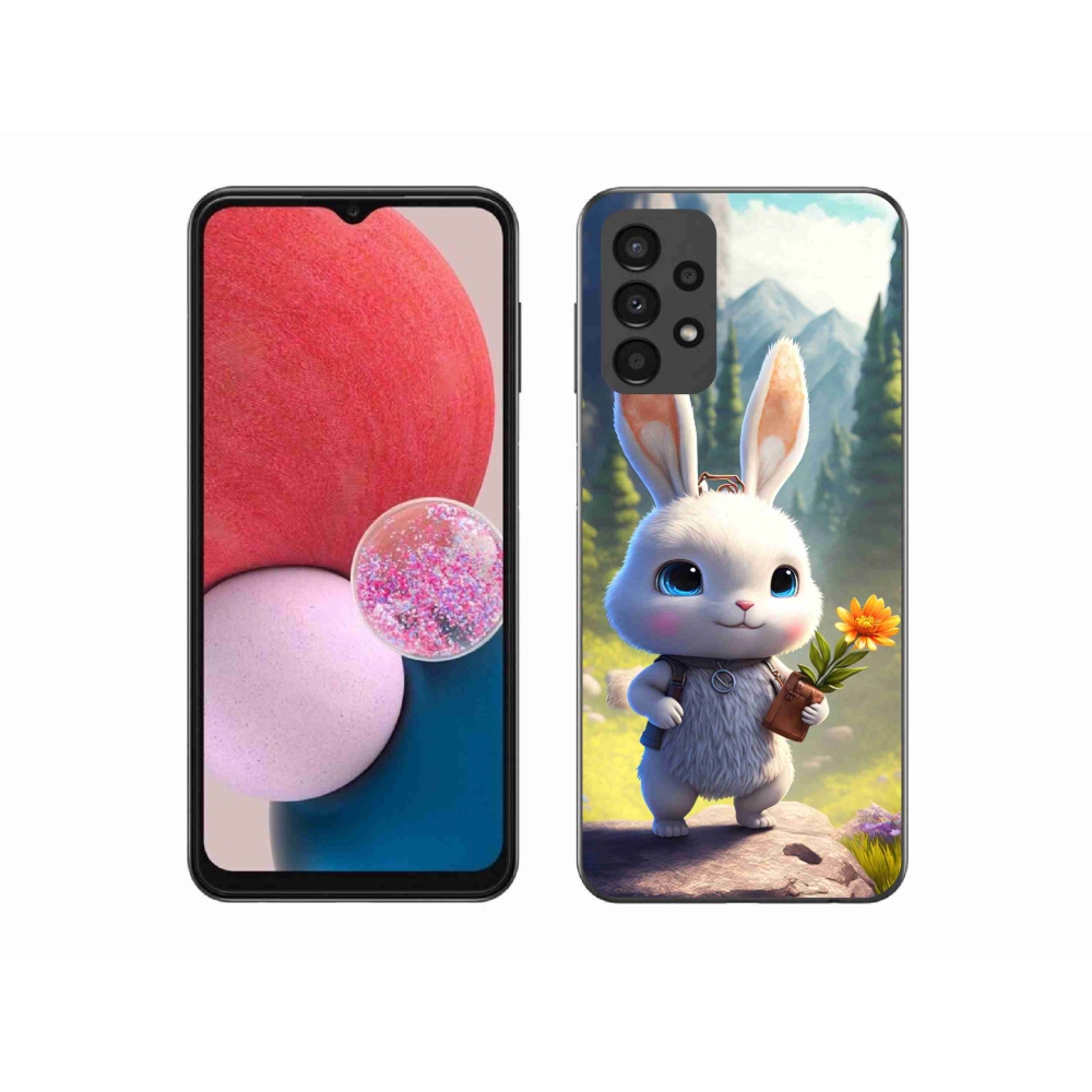 Gelový kryt mmCase na Samsung Galaxy A13 4G - roztomilý králíček