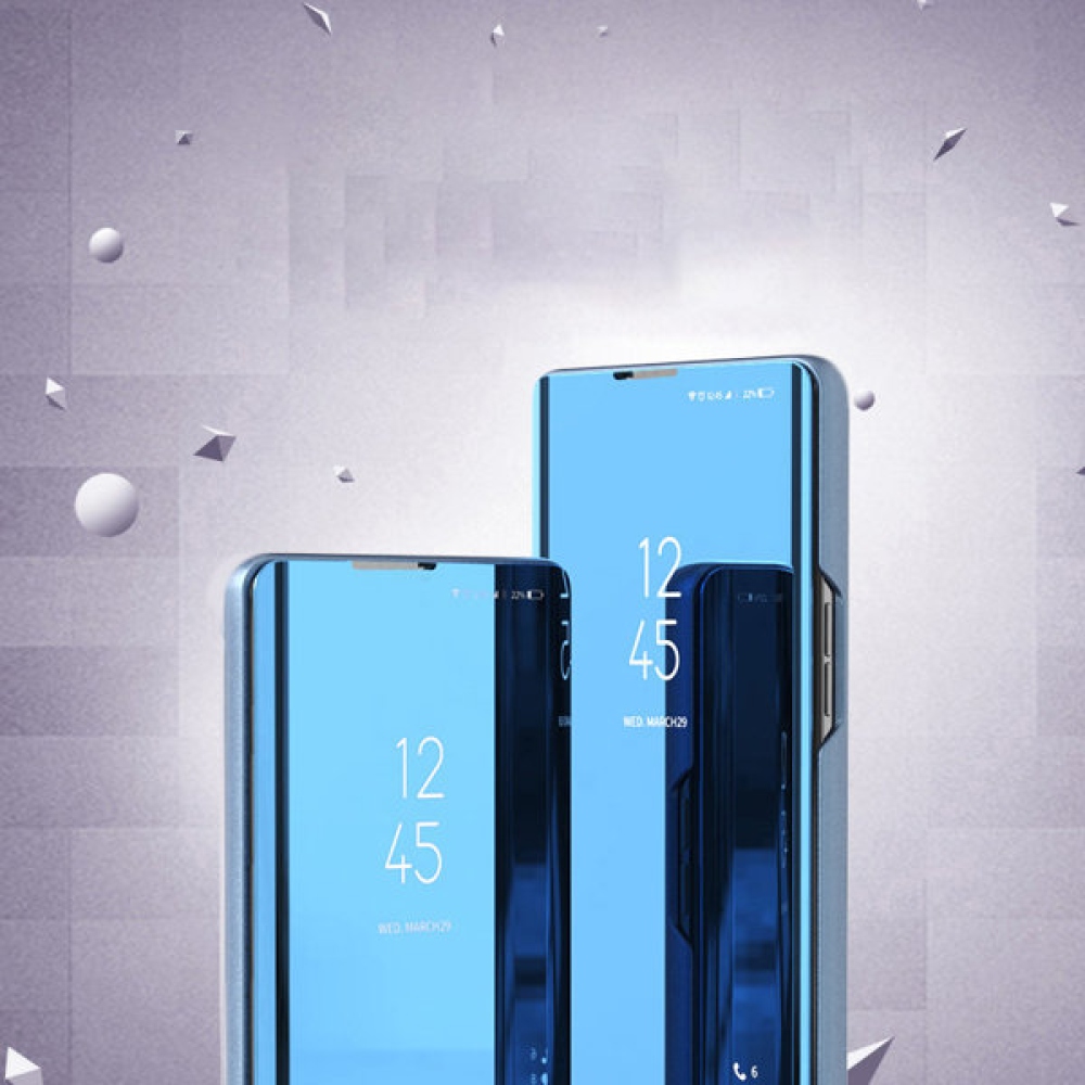 Clear zavírací kryt s průhledným předkem na Xiaomi Redmi 10C - modrý