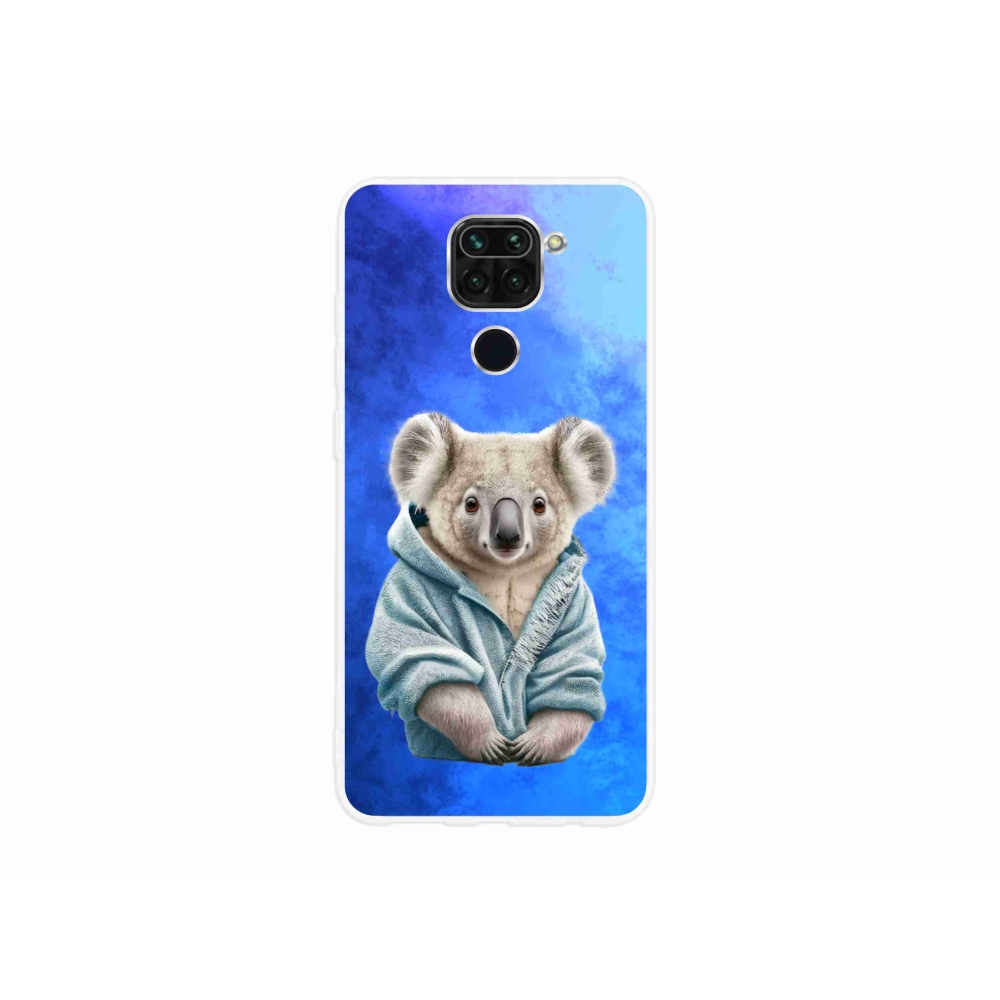 Gelový kryt mmCase na Xiaomi Redmi Note 9 - koala ve svetru