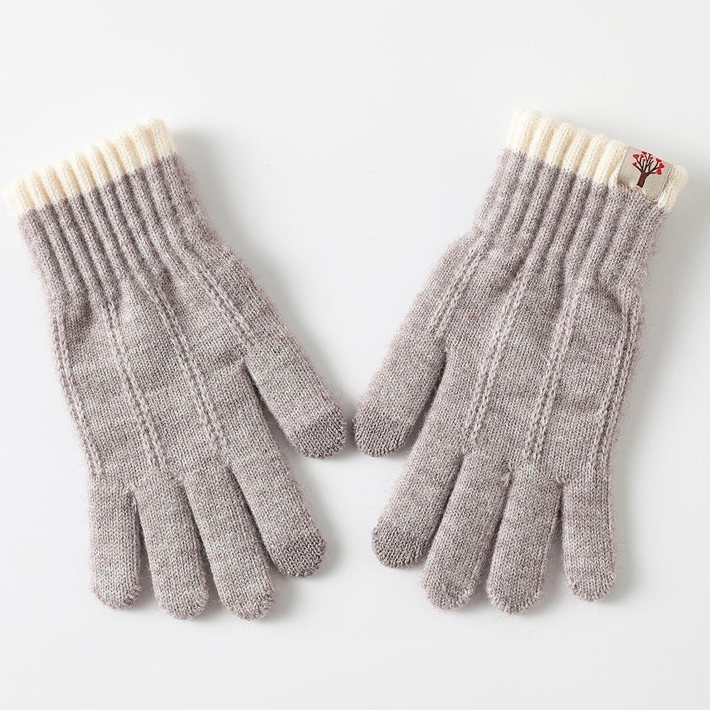 Decor dámské dotykové zimní rukavice - světlefialové