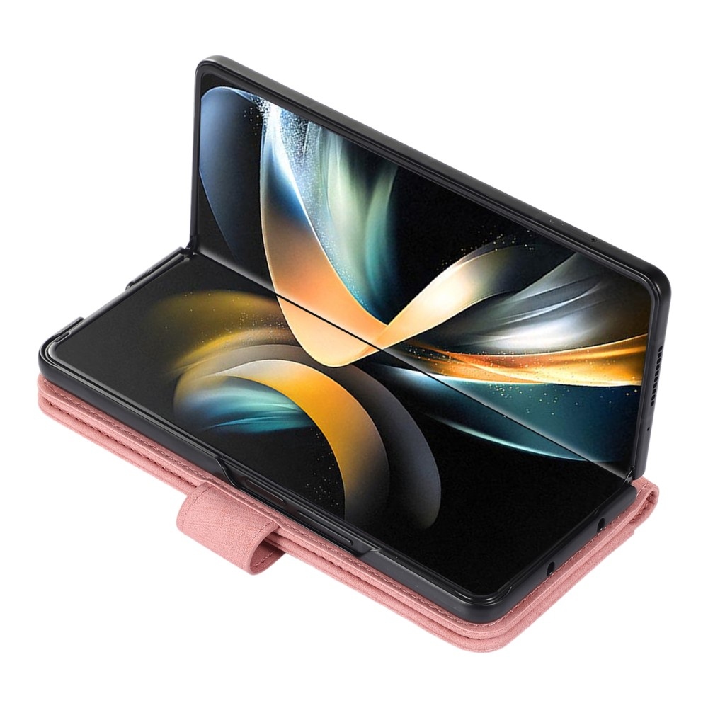 Wallet knížkové pouzdro na Samsung Galaxy Z Fold5 5G - růžovozlaté
