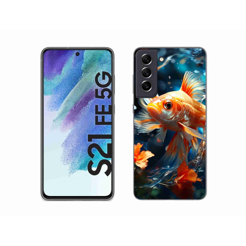 Gelový kryt mmCase na Samsung Galaxy S21 FE 5G - rybka