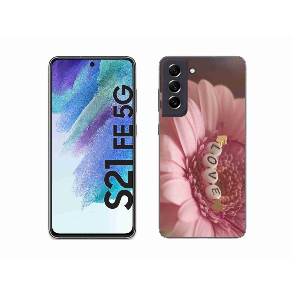 Gelový kryt mmCase na Samsung Galaxy S21 FE 5G - přívěsek love
