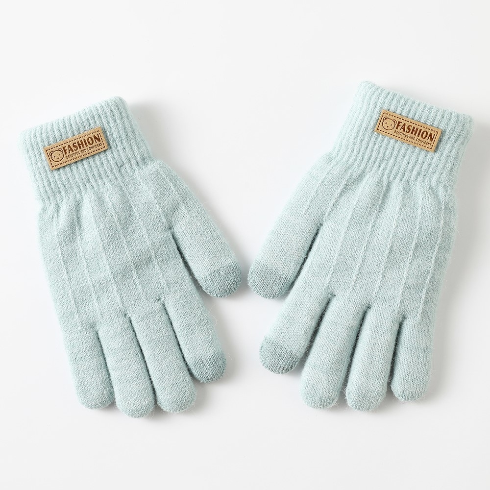 Bear dámské dotykové zimní rukavice - světlemodré