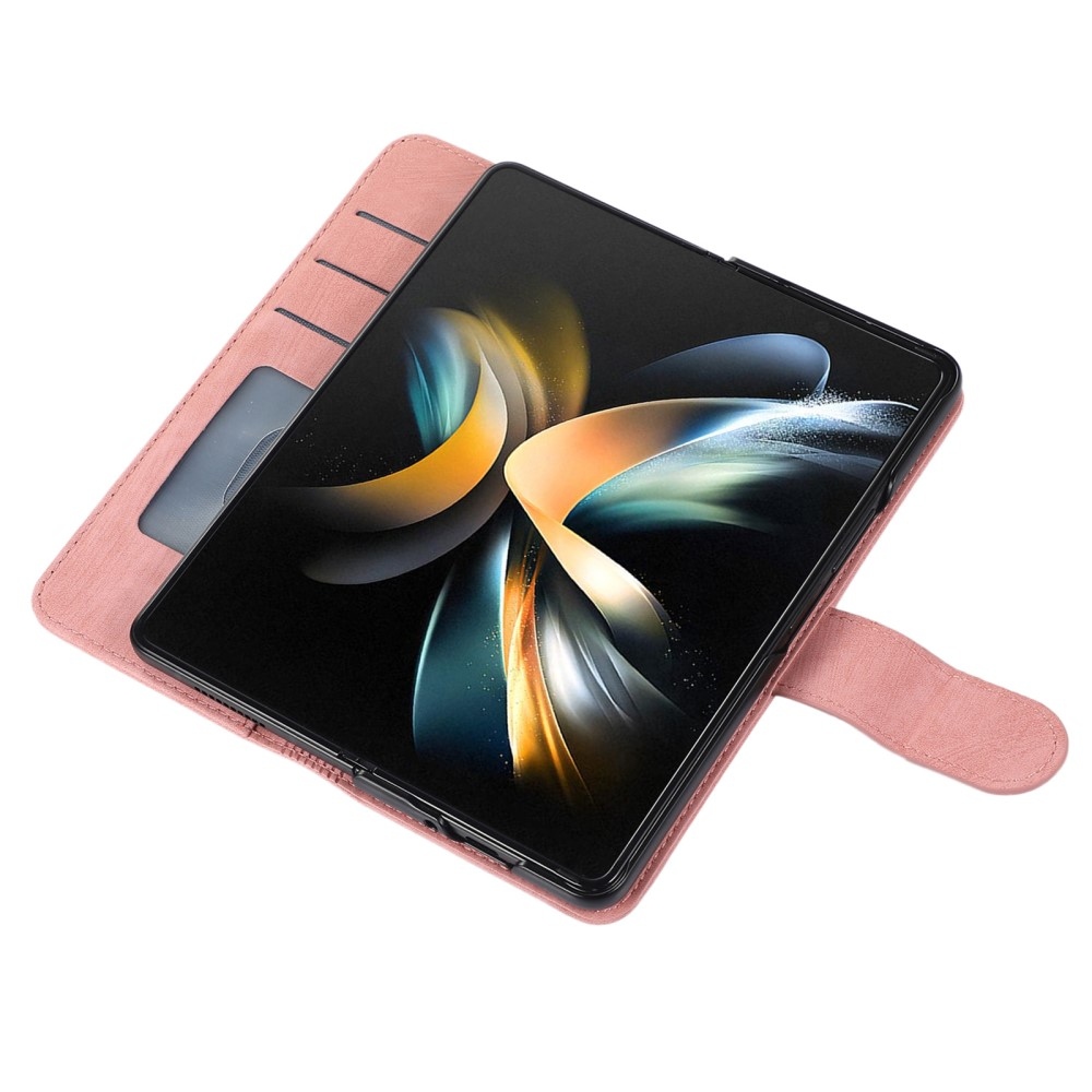 Wallet knížkové pouzdro na Samsung Galaxy Z Fold5 5G - růžovozlaté
