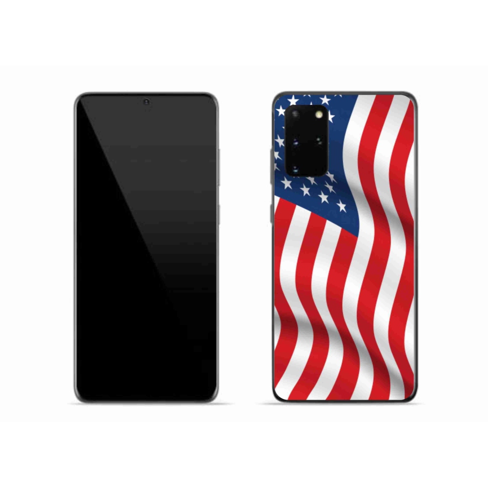 Gelový kryt mmCase na mobil Samsung Galaxy S20 Plus - USA vlajka