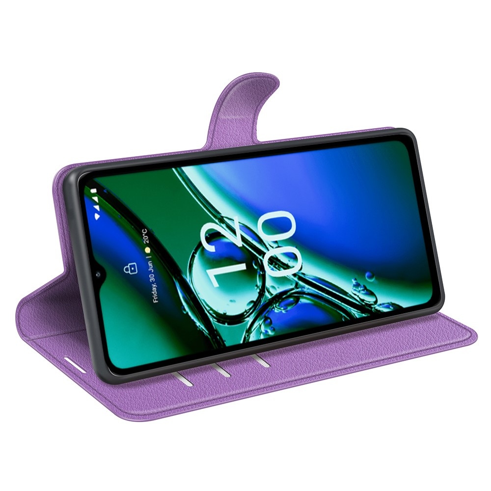 Litchi knížkové pouzdro na Nokia G42 - fialové