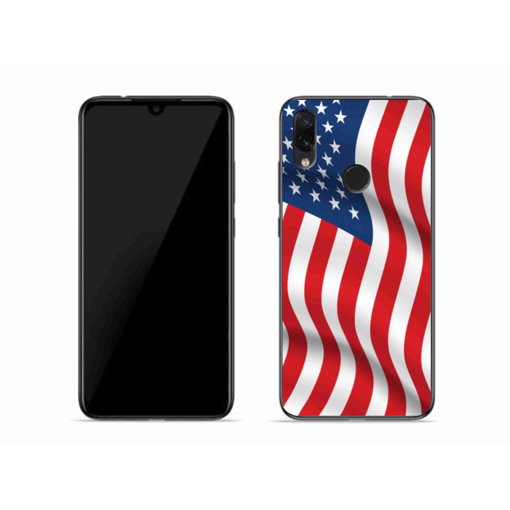 Gelový kryt mmCase na mobil Xiaomi Redmi Note 7 - USA vlajka