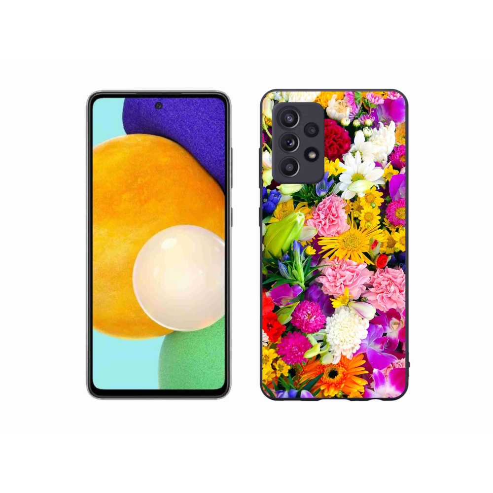 Gelový kryt mmCase na Samsung Galaxy A52/A52 5G - květiny 12