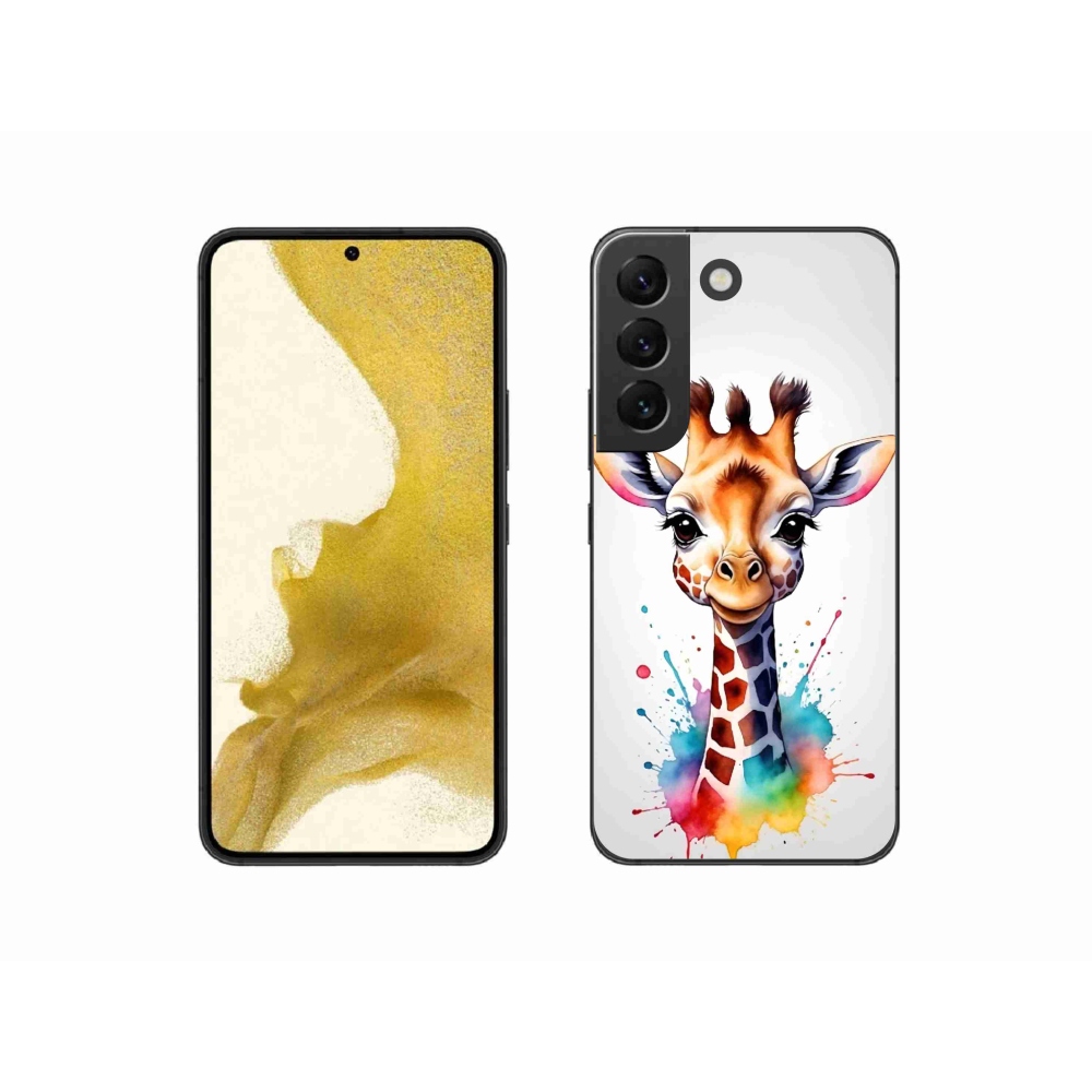 Gelový kryt mmCase na Samsung Galaxy S22 5G - žirafa 1