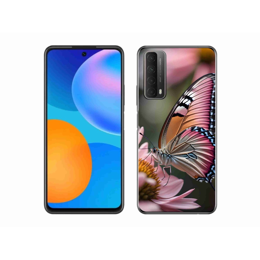 Gelový kryt mmCase na Huawei P Smart (2021) - barevný motýl