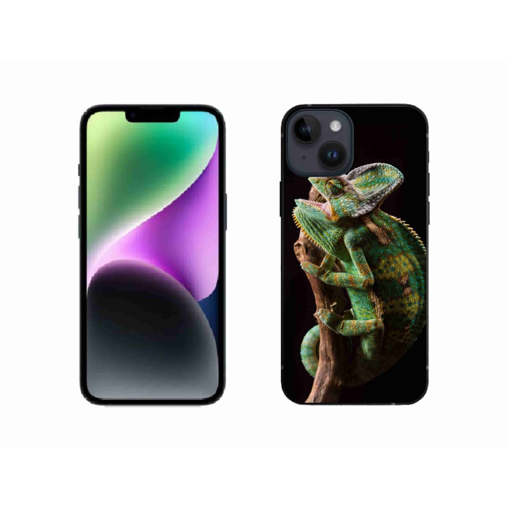 Gelový kryt mmCase na iPhone 14 - chameleon
