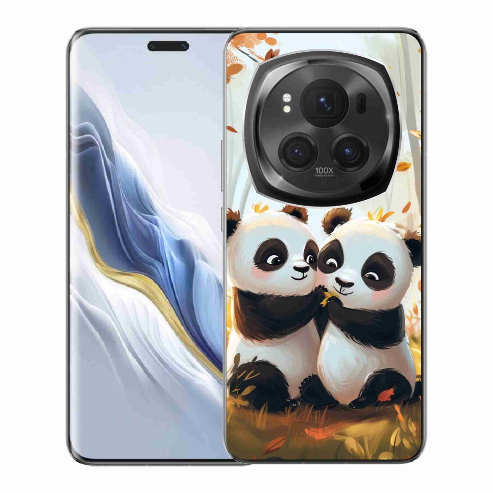Gelový kryt mmCase na Honor Magic 6 Pro 5G - pandy