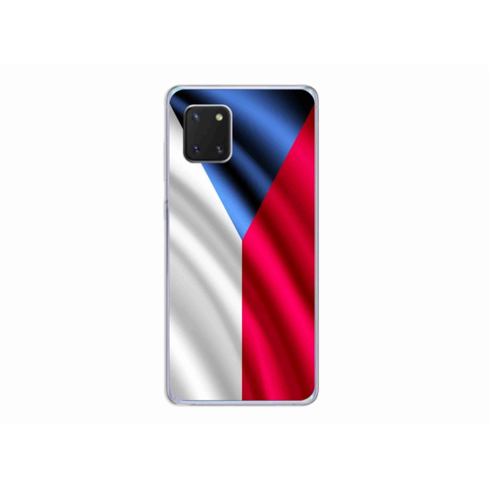Gelový kryt mmCase na mobil Samsung Galaxy Note 10 Lite - česká vlajka