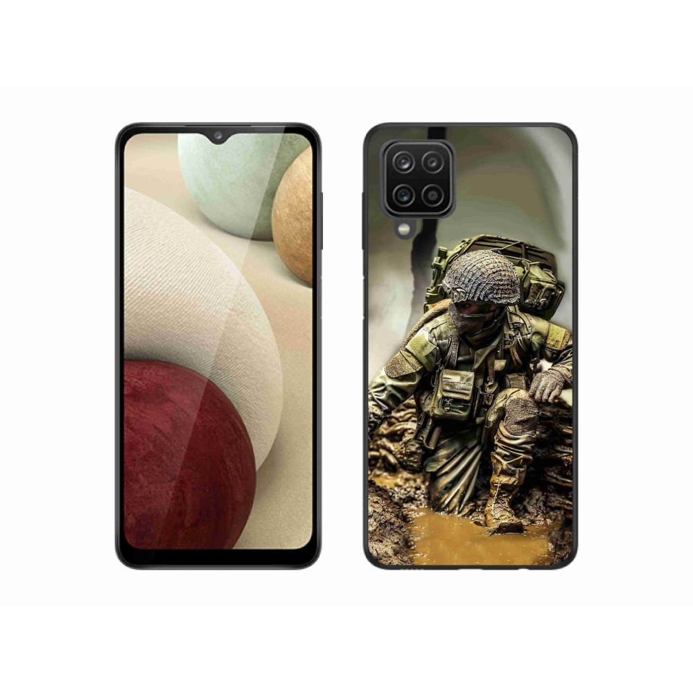 Gelový kryt mmCase na Samsung Galaxy A12 - voják