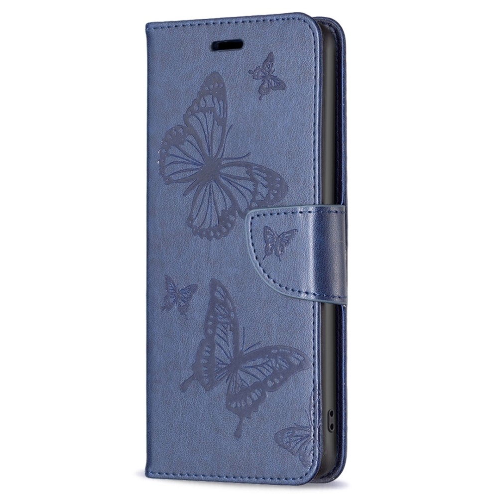 Butterfly knížkové pouzdro na Xiaomi Redmi Note 12S - modré