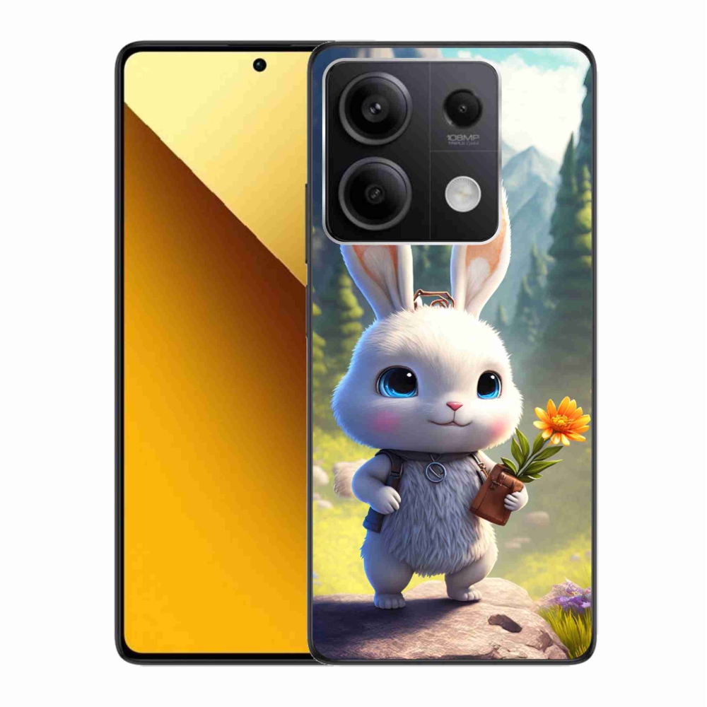 Gelový kryt mmCase na Xiaomi Redmi Note 13 5G - roztomilý králíček