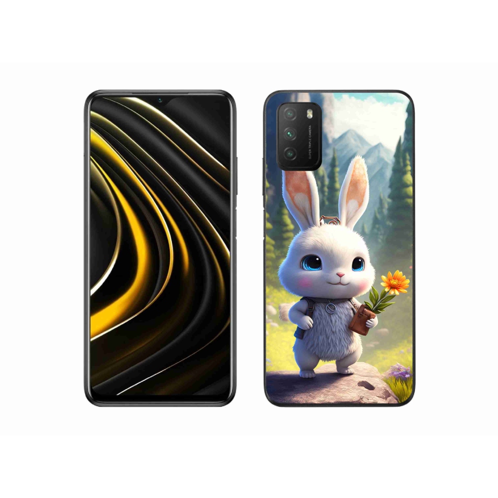 Gelový kryt mmCase na Xiaomi Poco M3 - roztomilý králíček