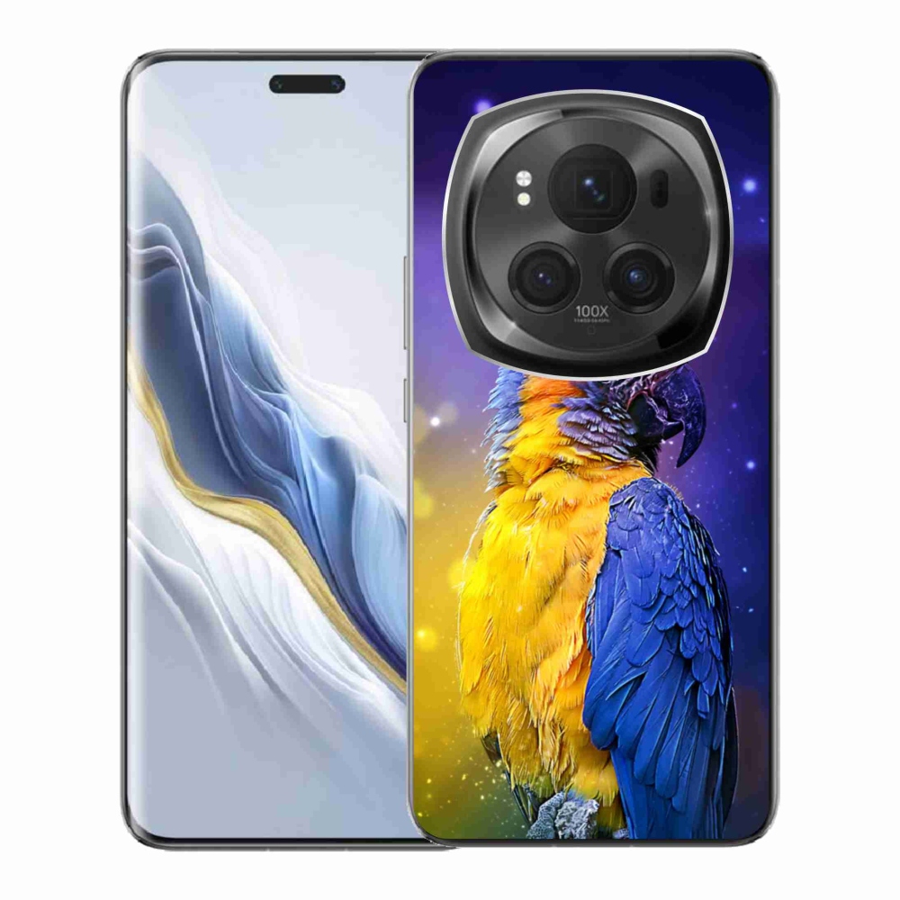 Gelový obal mmCase na Honor Magic 6 Pro 5G - papoušek ara 1