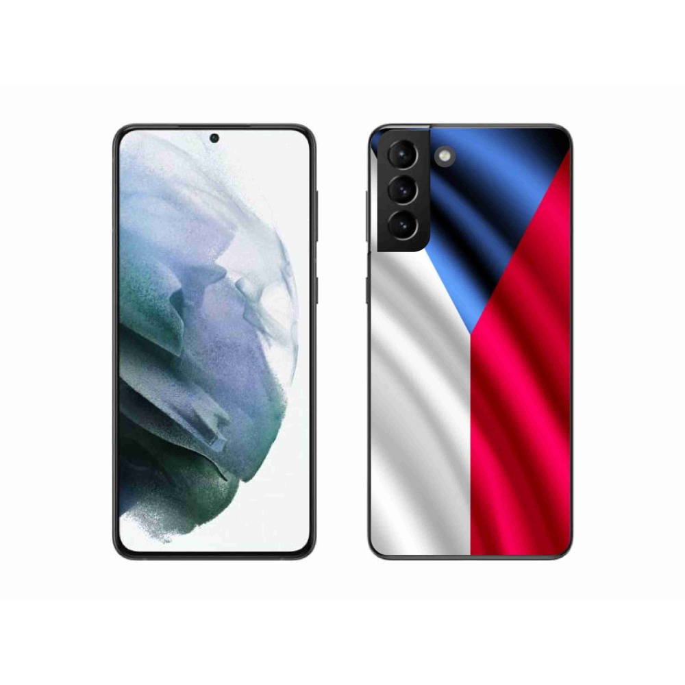 Gelový kryt mmCase na mobil Samsung Galaxy S21 Plus - česká vlajka