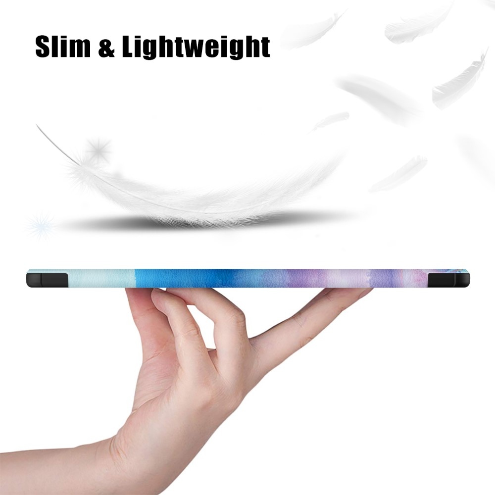 Print chytré zavírací pouzdro na Samsung Galaxy Tab S9 FE+ - abstraktní vzor
