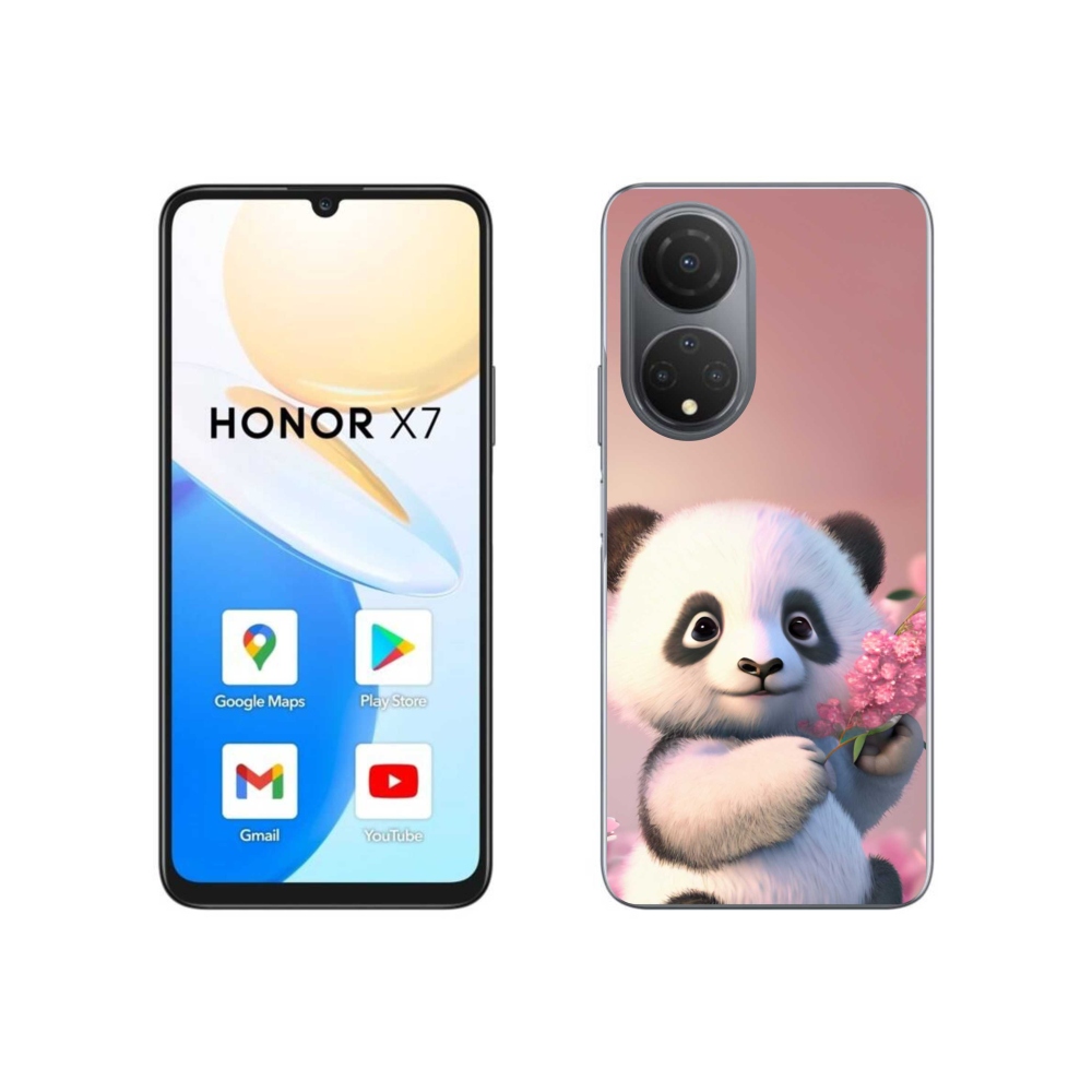 Gelový kryt mmCase na Honor X7 - roztomilá panda