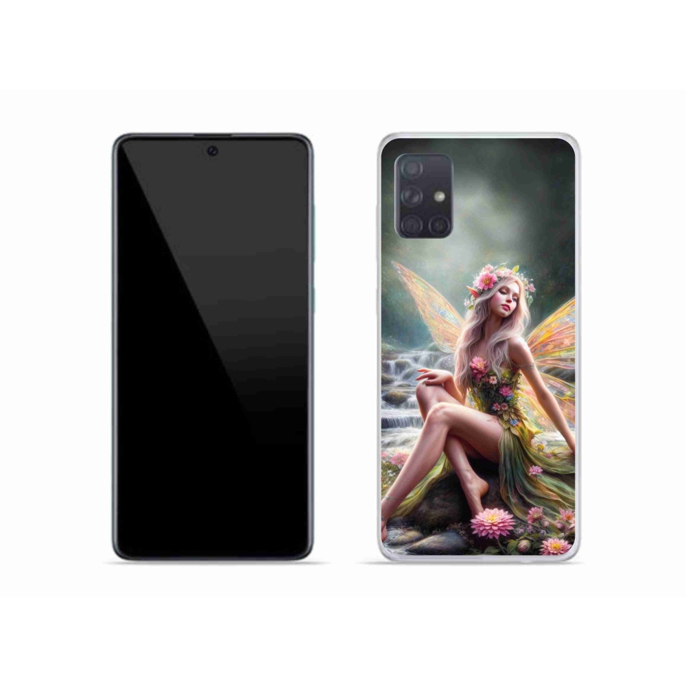 Gelový kryt mmCase na Samsung Galaxy A51 - motýlí žena 1