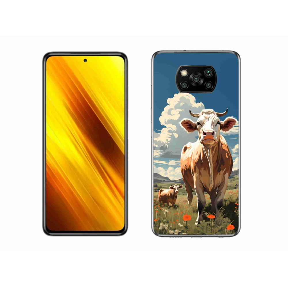 Gelový kryt mmCase na Xiaomi Poco X3 Pro - krávy na louce