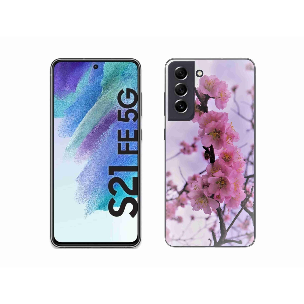 Gelový kryt mmCase na Samsung Galaxy S21 FE 5G - květiny 7