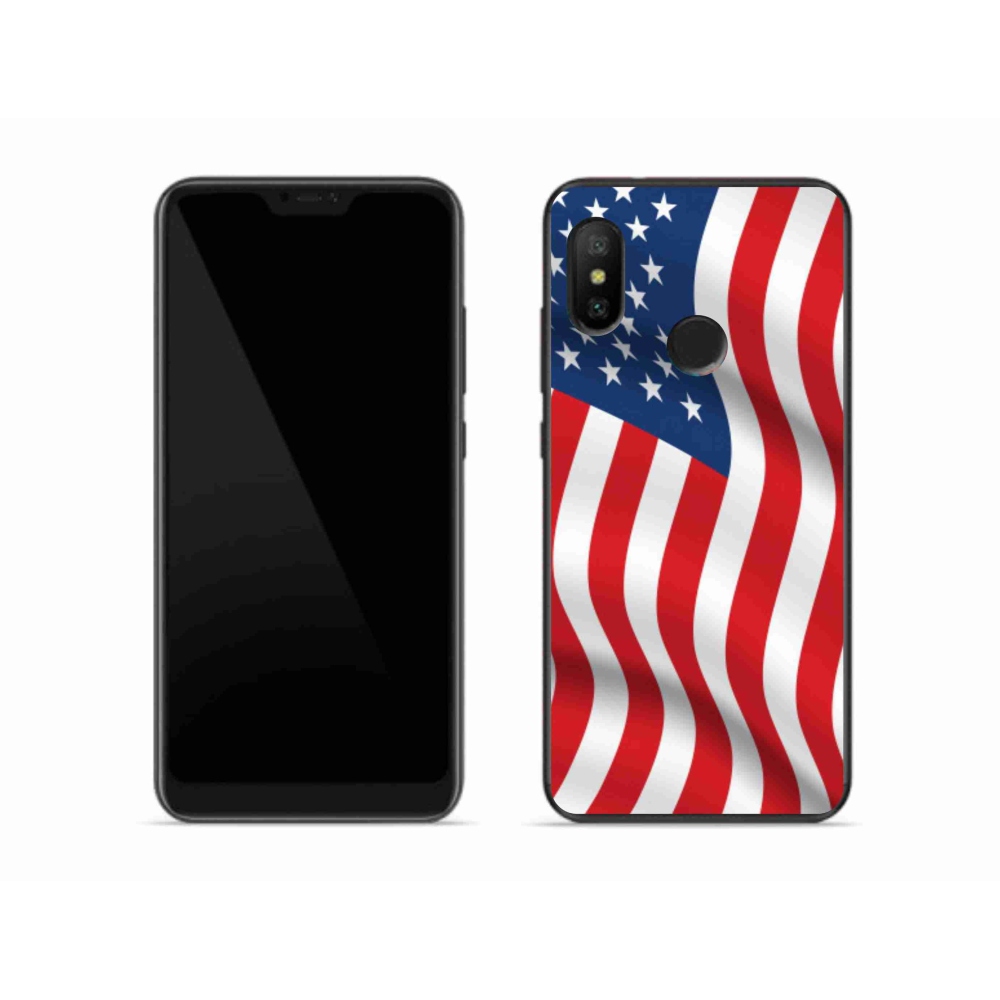 Gelový kryt mmCase na mobil Xiaomi Mi A2 Lite - USA vlajka