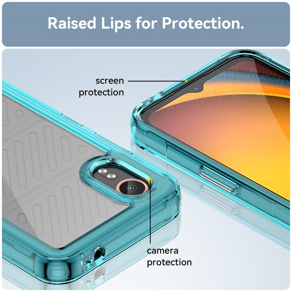 Gelový obal s pevnými zády na Samsung Galaxy Xcover 7 - světlemodrý