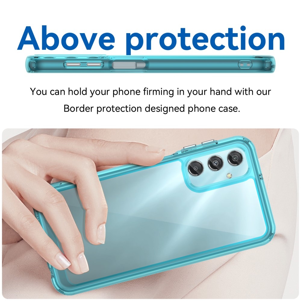 Gelový obal s pevnými zády na Samsung Galaxy A25 5G - světlemodrý