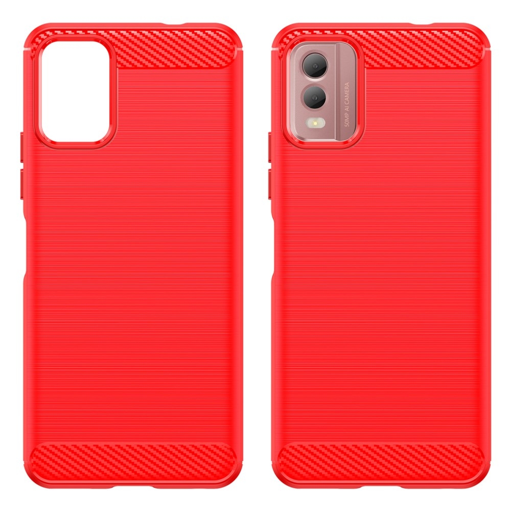 Carbon odolný gelový obal na Nokia C32 - červený