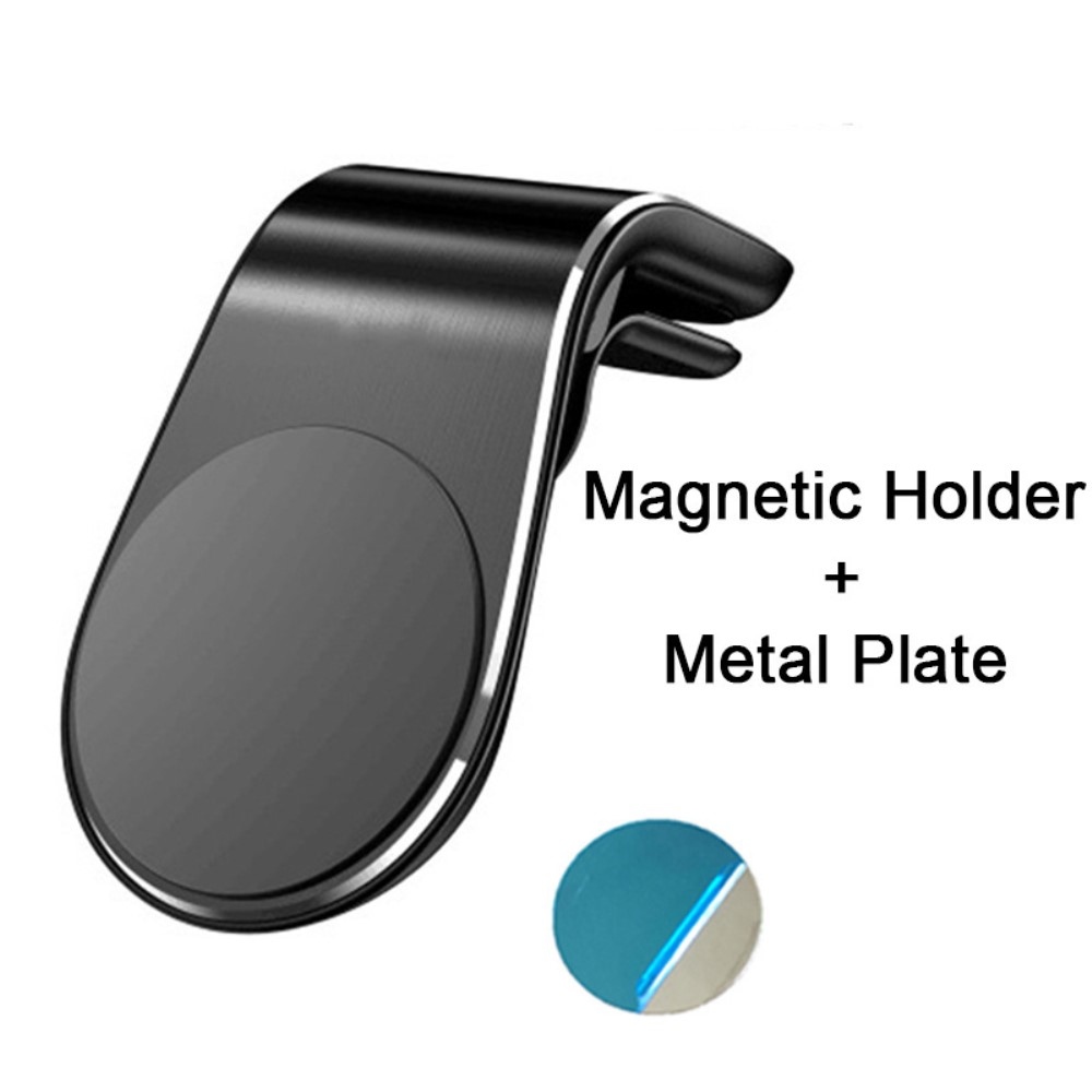 F3 magnetický držák na mobil do větráčku - černý