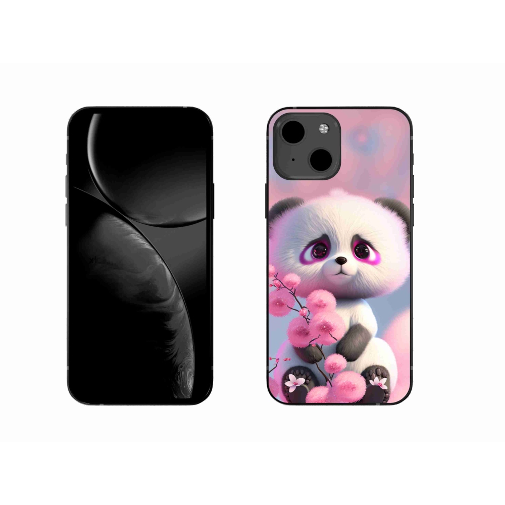 Gelový kryt mmCase na iPhone 13 6.1 - roztomilá panda 1