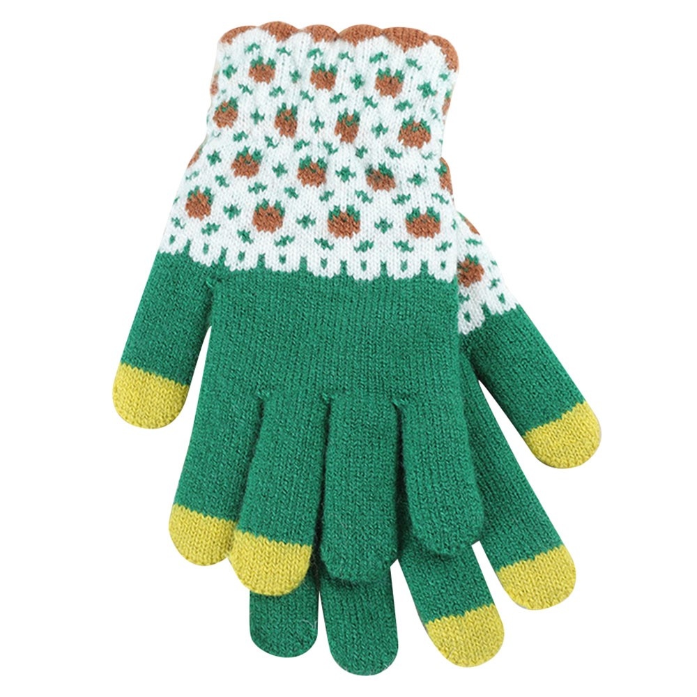 DZ122 dámské dotykové zimní rukavice - zelené
