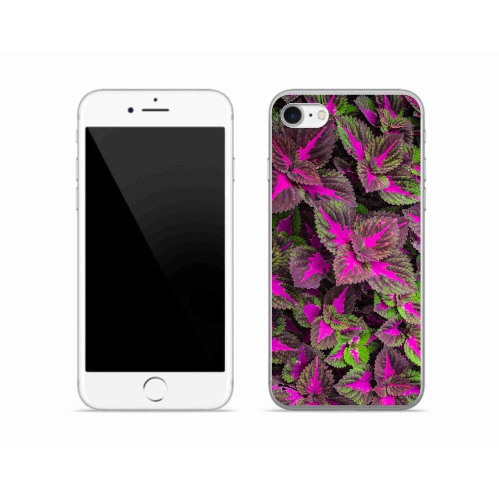 Gelový kryt mmCase na iPhone SE (2020) - květiny 10
